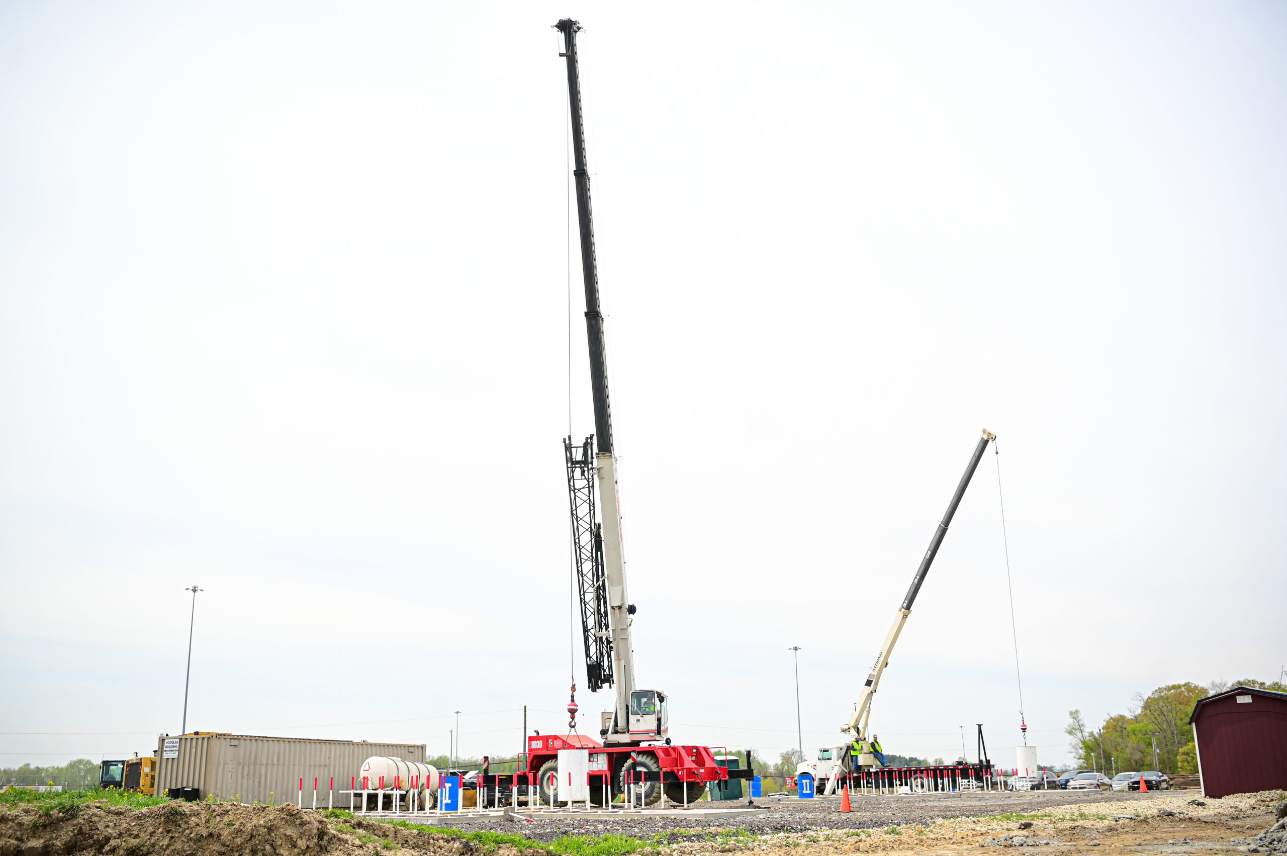 Image of a crane from PTS, who can help you if you're wondering how to get a crane operator license.