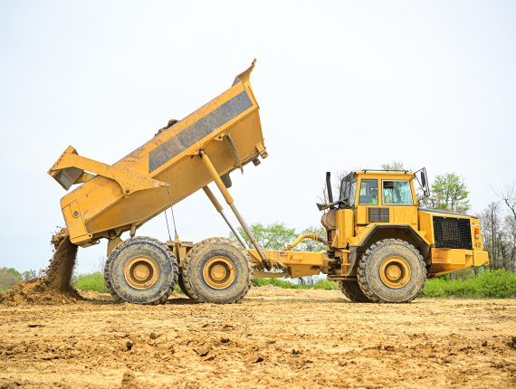 Dump truck driver training